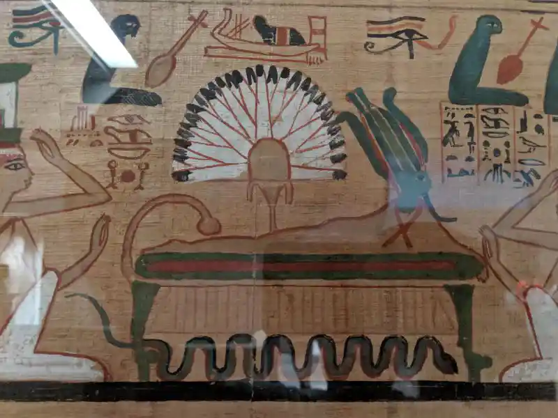 Close-up detail of a Scroll of the Dead